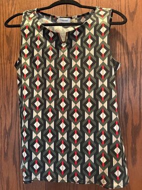 Calvin Klein Geometric Print Sleeveless Camisole